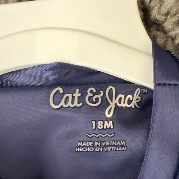 Cat & Jack Swim Suit Toddler Girls Size 18 Months 2 Piece Rash Guard Set UPF 50+ - Picture 5 of 6